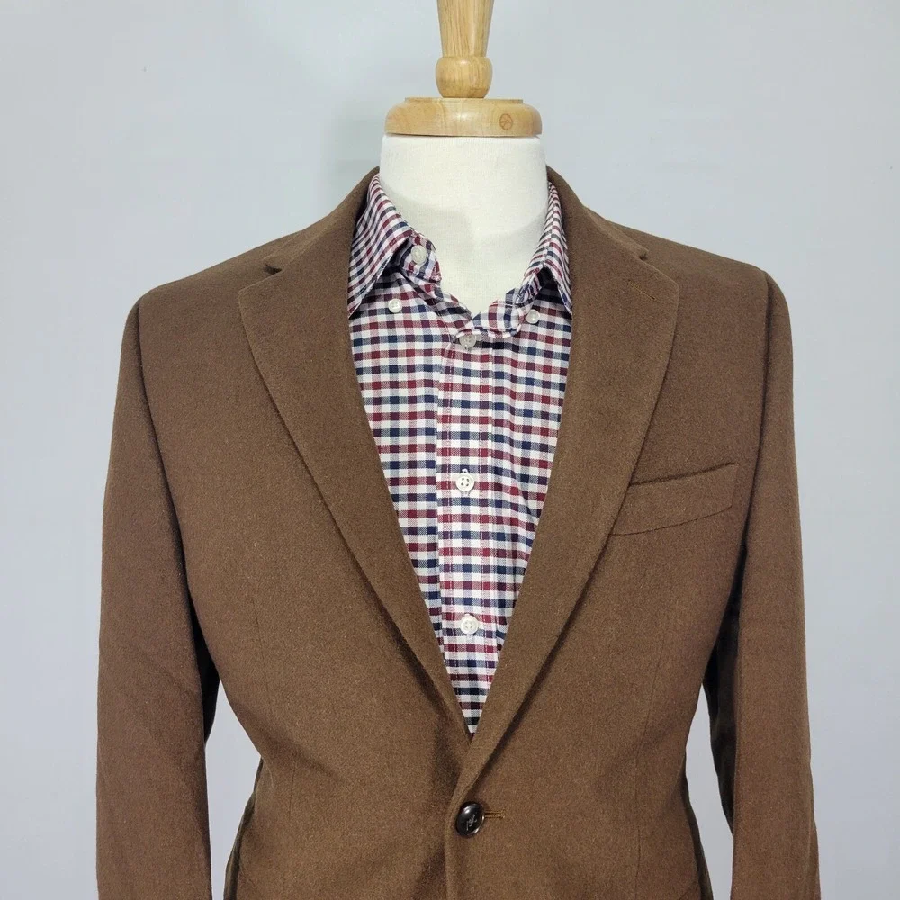 Michael Kors Men's Flannel‎ Sport Coat Blazer KIP Two Button Vicuna 38R NEW